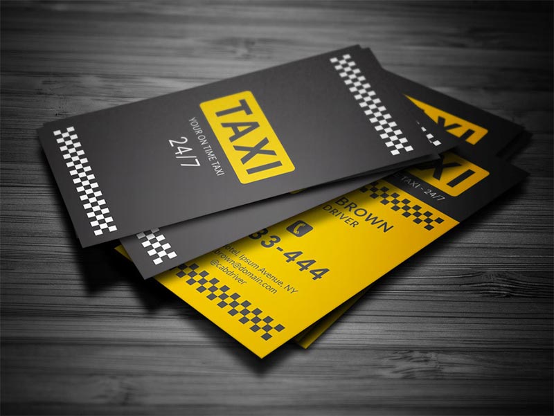 รับออกแบบนามบัตรรถตู้ แท็กซี่ คนขับรถ สวยๆ เก๋ๆ เท่ๆ ทันสมัย